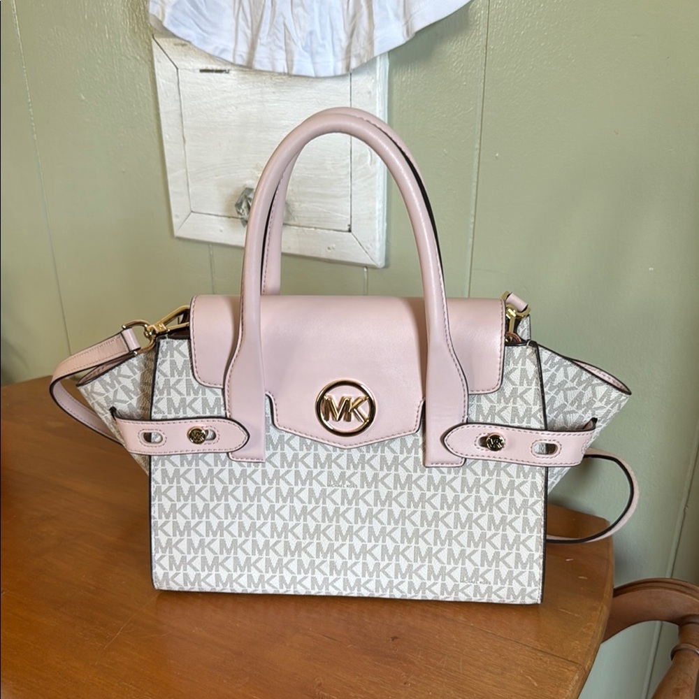Michael Kors Pink and Cream Women's Bag